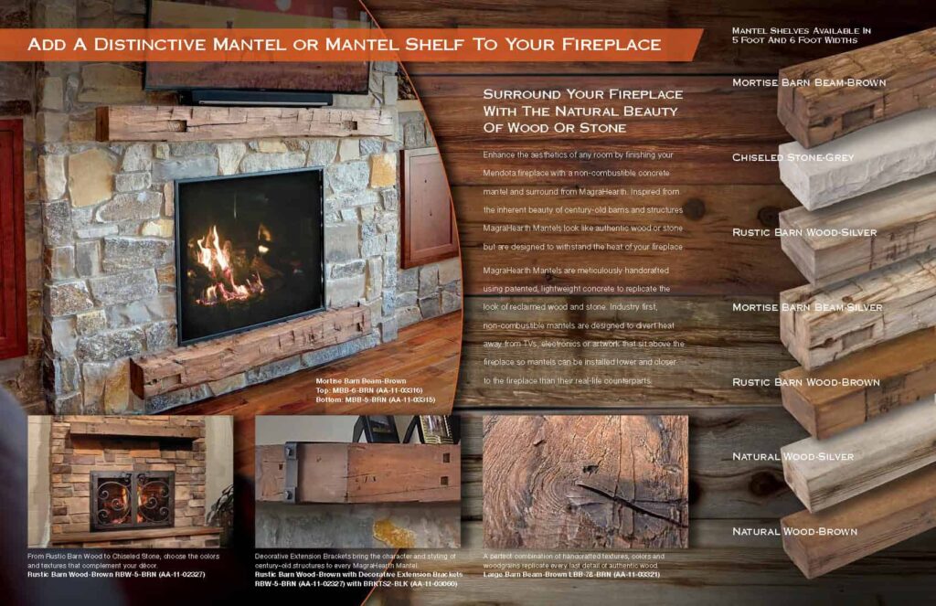 Magra Hearth Wood Mantel Material