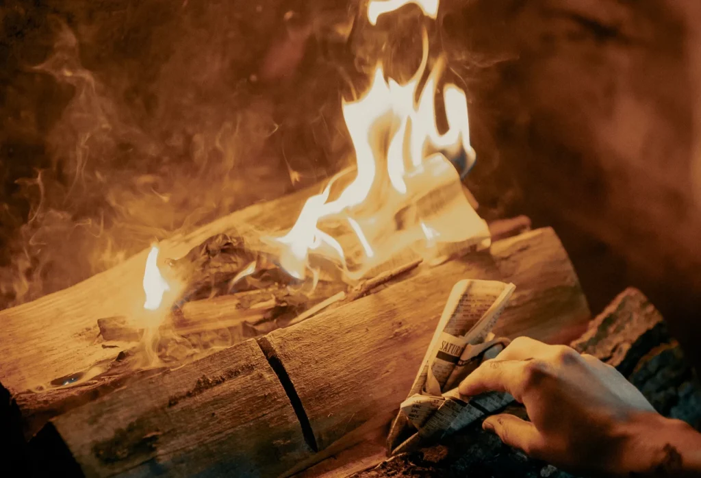 wood Fire Burning