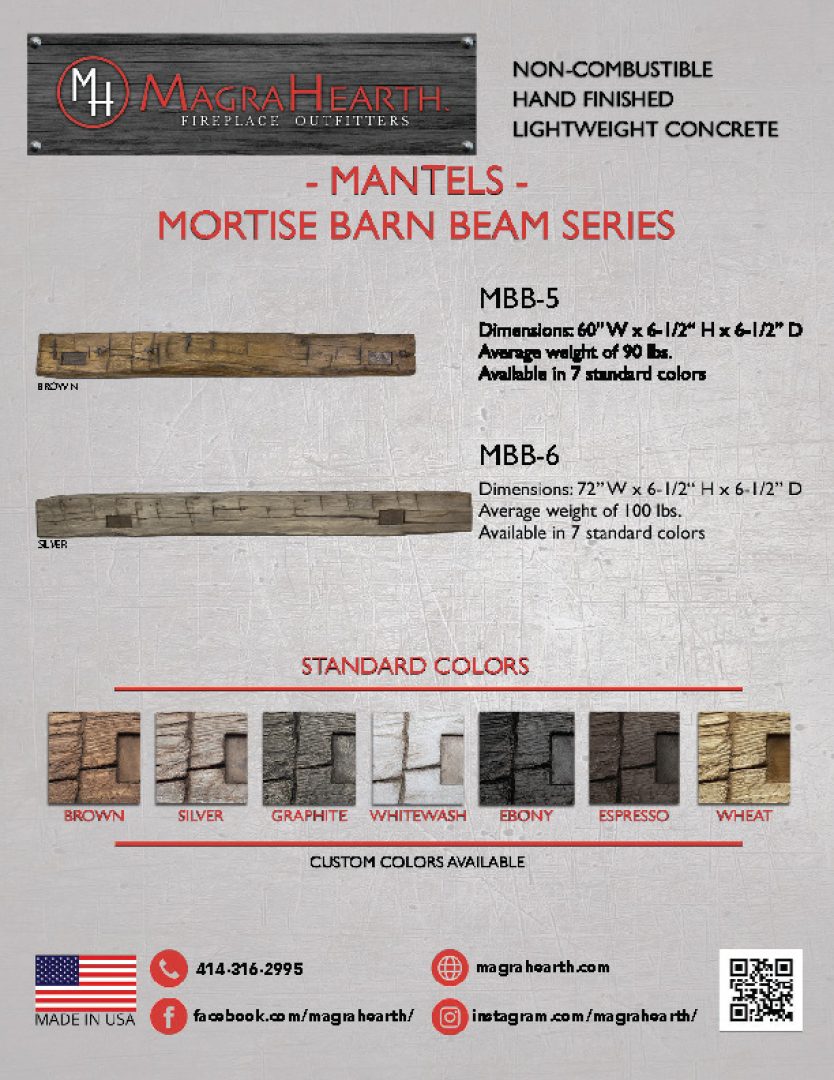 Mortise Barn Beam Series (MBB)