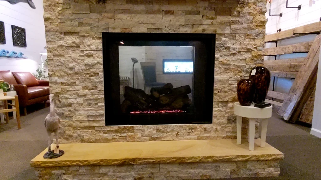 Majestic Fortress Outdoor See Through Gas Fireplace