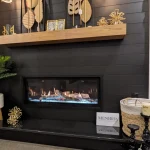 Stoll Black Aluminum Shiplap Custom Wall Panels For Your Fireplace