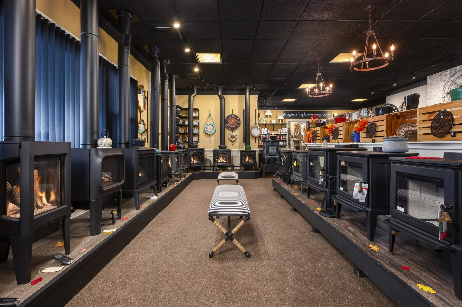 Wood, Gas & Electric Stoves avialble at Fireplaces Plus